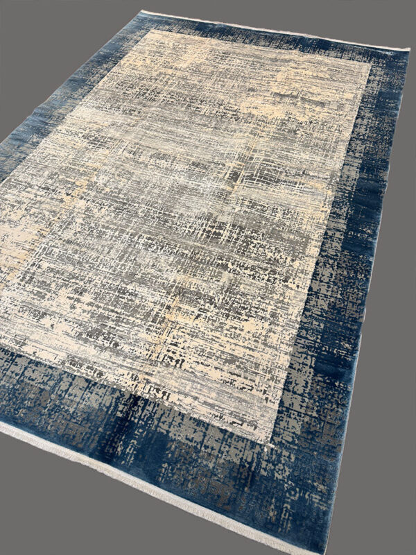 Modern carpet 290x200 Blue and white - Image 10