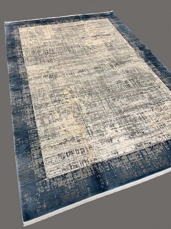 Modern carpet 290x200 Blue and white - Image 8